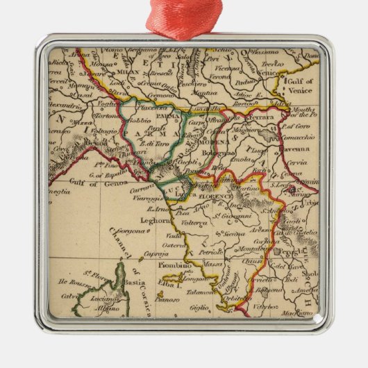 Noord-Italië Metalen Ornament (Voorkant)