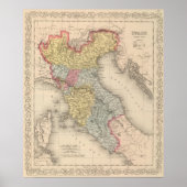 Noord-Italië Poster (Voorkant)