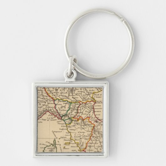 Noord-Italië Sleutelhanger (Voorkant)