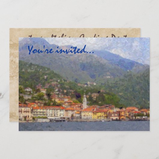 Noord-Italië — Uitnodigingen (Voorkant / Achterkant)