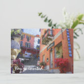 Noord-Italië — Uitnodigingen (Staand voorkant)