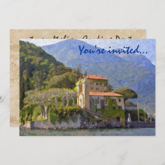 Noord-Italië — Uitnodigingen (Voorkant / Achterkant)