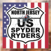 Noord-Jersey-hoofdstuk - Decal vlag & logo (Vel 2)