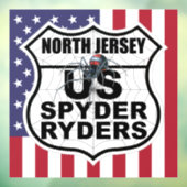 Noord-Jersey-hoofdstuk - Decal vlag & logo (Vel 3)