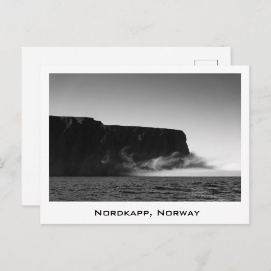 Noord-kapp rotszwart-wit briefkaart (Voorkant / Achterkant)