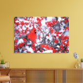 Noord-Kardinaal mannetje, Winter, IL Canvas Afdruk (Insitu (Woonkamer))