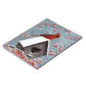 Noord-Kardinaal wintersneeuw Notitieboek (Linkerzijde)