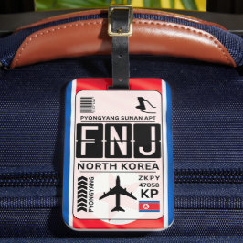 Noord-Korea Bagagelabel