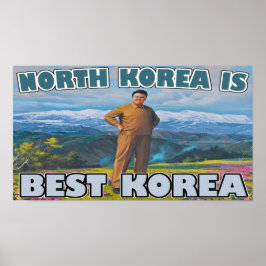 Noord-Korea = Beste Korea Poster