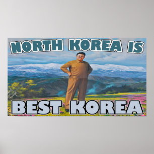 Noord-Korea = Beste Korea Poster