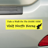 Noord-Korea "Donkere kant" Funny Bumpersticker (Op auto)