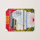 Noord-Korea Emblem Legpuzzel (Horizontaal)