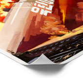 Noord-Korea Fire & Fury Propaganda Poster (Hoek)