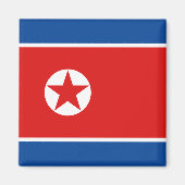 Noord-Korea Flag Magnet (Voorkant)