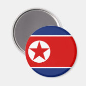 Noord-Korea Flag Magnet (Voorkant / Achterkant)