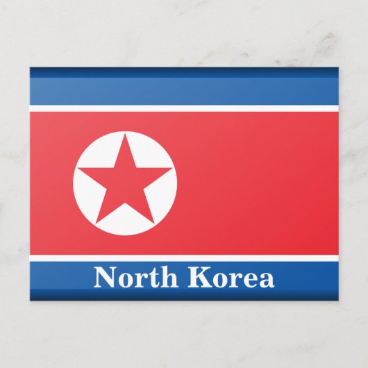  Noord-Korea Flag Reizen Toerisme Briefkaart (Voorkant)