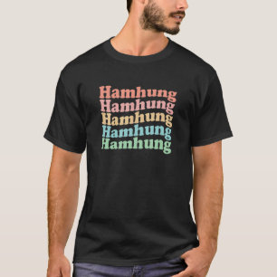 Noord-Korea Hippiestad 70's - Retro Hamhu T-shirt