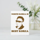 Noord-Korea is het beste Korea Briefkaart (Staand voorkant)