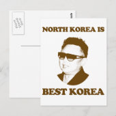 Noord-Korea is het beste Korea Briefkaart (Voorkant / Achterkant)