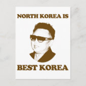 Noord-Korea is het beste Korea Briefkaart (Voorkant)