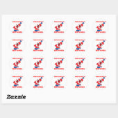 Noord-Korea is het beste Korea Ronde Sticker (Vel)
