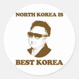 Noord-Korea is het beste Korea Ronde Sticker