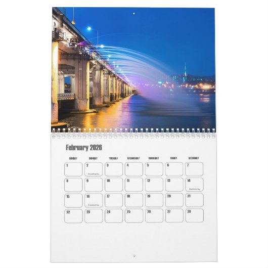 Noord-Korea kalender (Feb 2026)