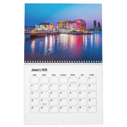 Noord-Korea kalender (Jan 2026)