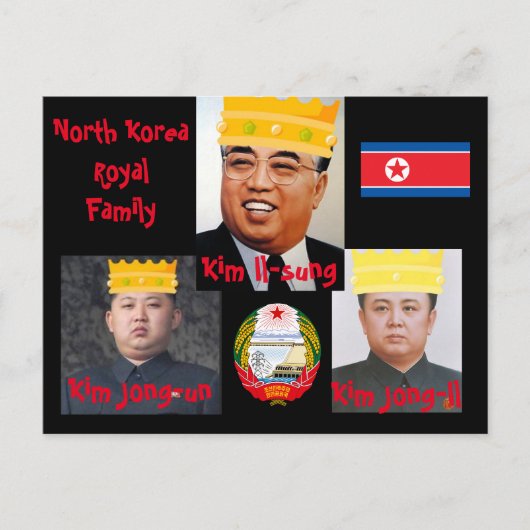 Noord-Korea* Kim Boys Briefkaart (Voorkant)