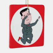 Noord-Korea Kim Jong Un Dabbing Keramisch Ornament (Rechts)