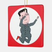 Noord-Korea Kim Jong Un Dabbing Keramisch Ornament (Links)