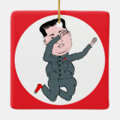 Noord-Korea Kim Jong Un Dabbing Keramisch Ornament (Achterkant)