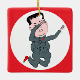Noord-Korea Kim Jong Un Dabbing Keramisch Ornament