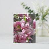Noord-Korea Magnolia Briefkaart (Staand voorkant)