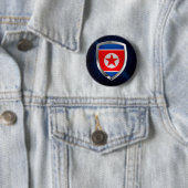 Noord-Korea Metallic Embleem Ronde Button 5,7 Cm (In situ)