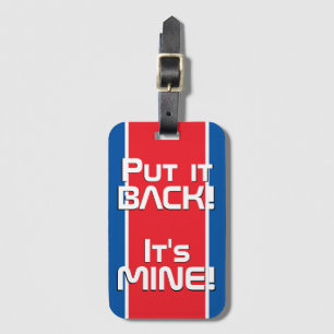 Noord-Korea National Flag Funny Patriotic Bagagelabel