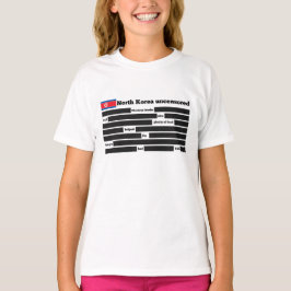 Noord-Korea ongecensureerd T-shirt