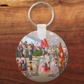 Noord-Korea - propaganda Sleutelhanger (Voorkant)