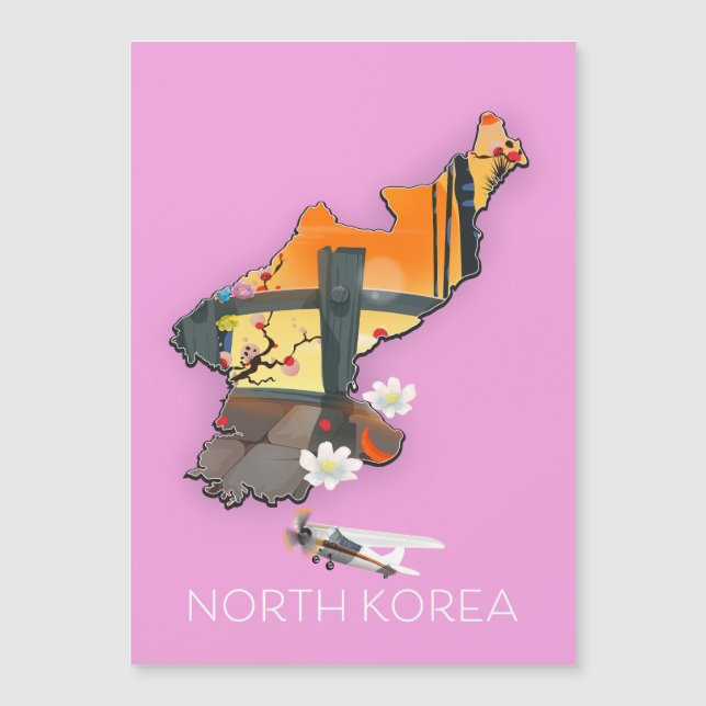 Noord-Korea reiskaart (Voorkant)