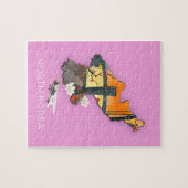 Noord-Korea reiskaart Legpuzzel (Horizontaal)