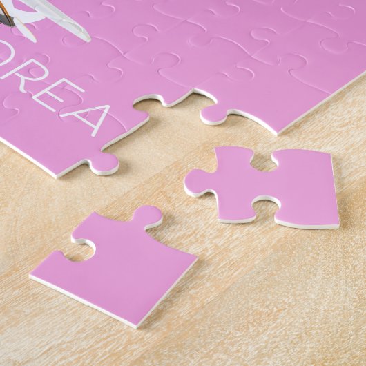 Noord-Korea reiskaart Legpuzzel (Zijkant)