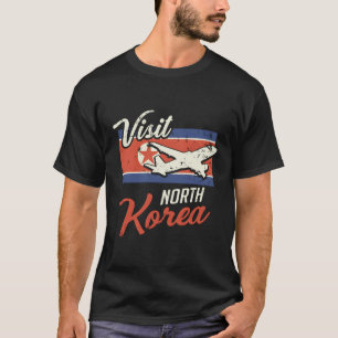 Noord-Korea Retro Vlag Pyongyang Kim Jong Gi T-shirt