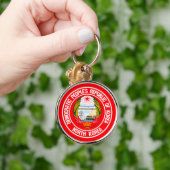 Noord-Korea Round Embleem Sleutelhanger (Hand)