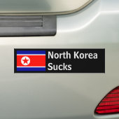 Noord-Korea Sucks Bumpersticker (Op auto)
