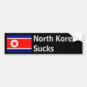 Noord-Korea Sucks Bumpersticker (Voorkant)