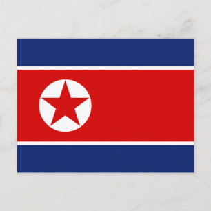Noord-Korea Vlag Briefkaart