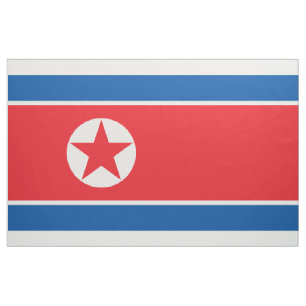 Noord-Korea Vlag Juche Socialistische Communist Stof