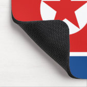 Noord-Korea Vlag Mousepad Muismat (Hoek)