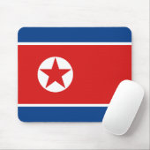 Noord-Korea Vlag Mousepad Muismat (Met muis)