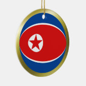 Noord-Korea Vlag Ornament (Rechts)